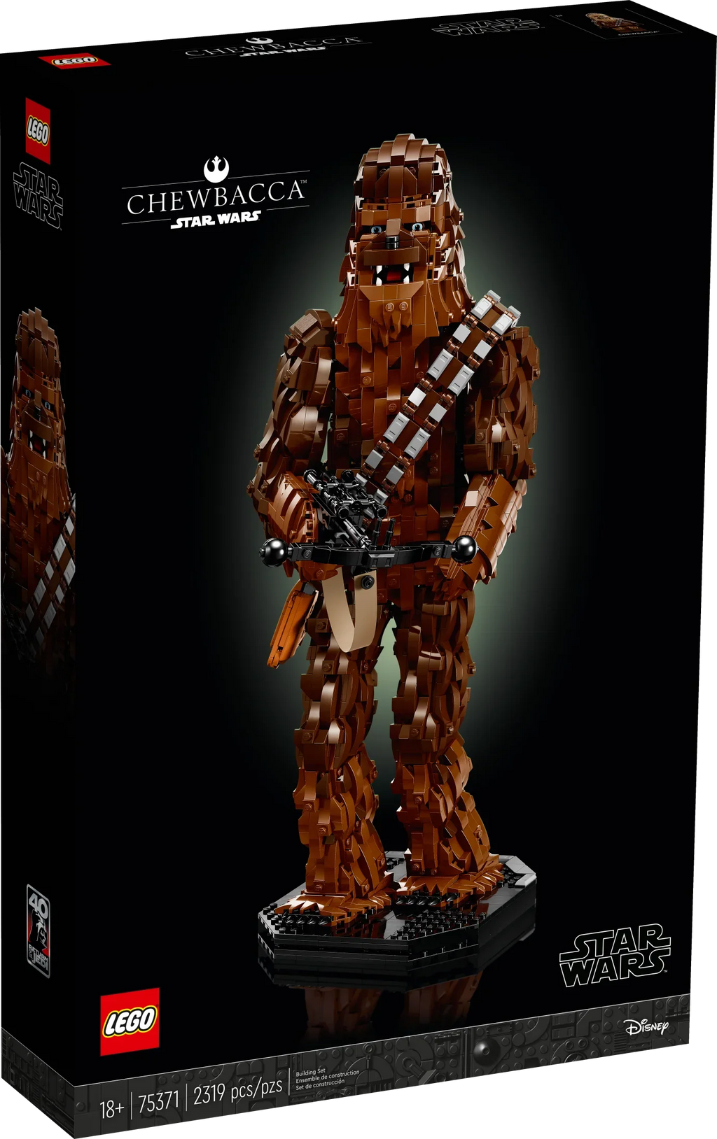 Adults, Teens, Wars Wars for Build Original Collectible, Chewbacca Fan Wars LEGO Trilogy Buildable for and Star Fan, Collectibles Star Fun 4th Star Gift any May or the Display Chewbacca, 75371