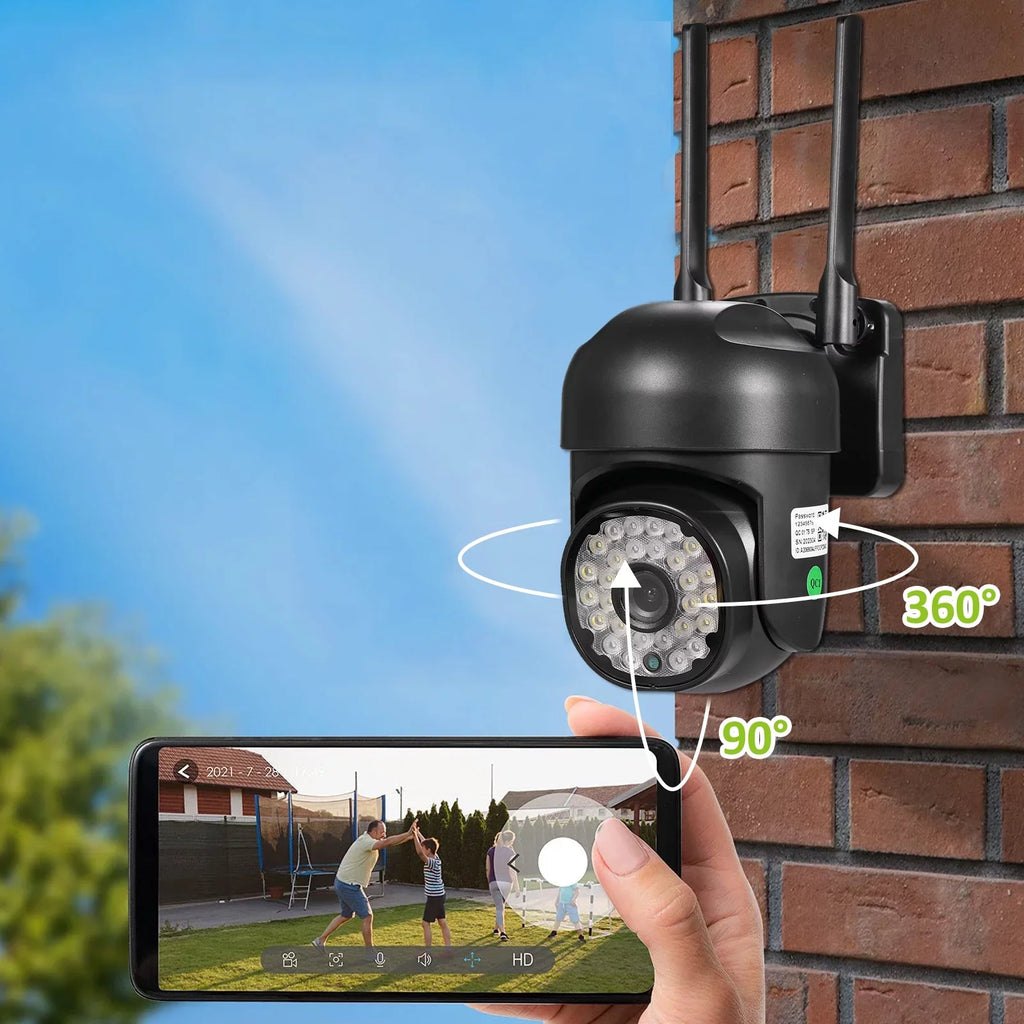 with Vision, 1080P and Motion Nebublu Smart Waterproof Secure , Keep Cameras Color Detection, Safe Home Your IP65 Night