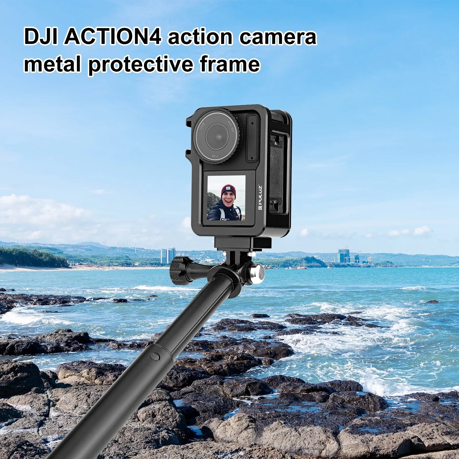 for Alloy Camera Aluminum DJI Frame Cage Protective PULUZ for Camera 4/3,