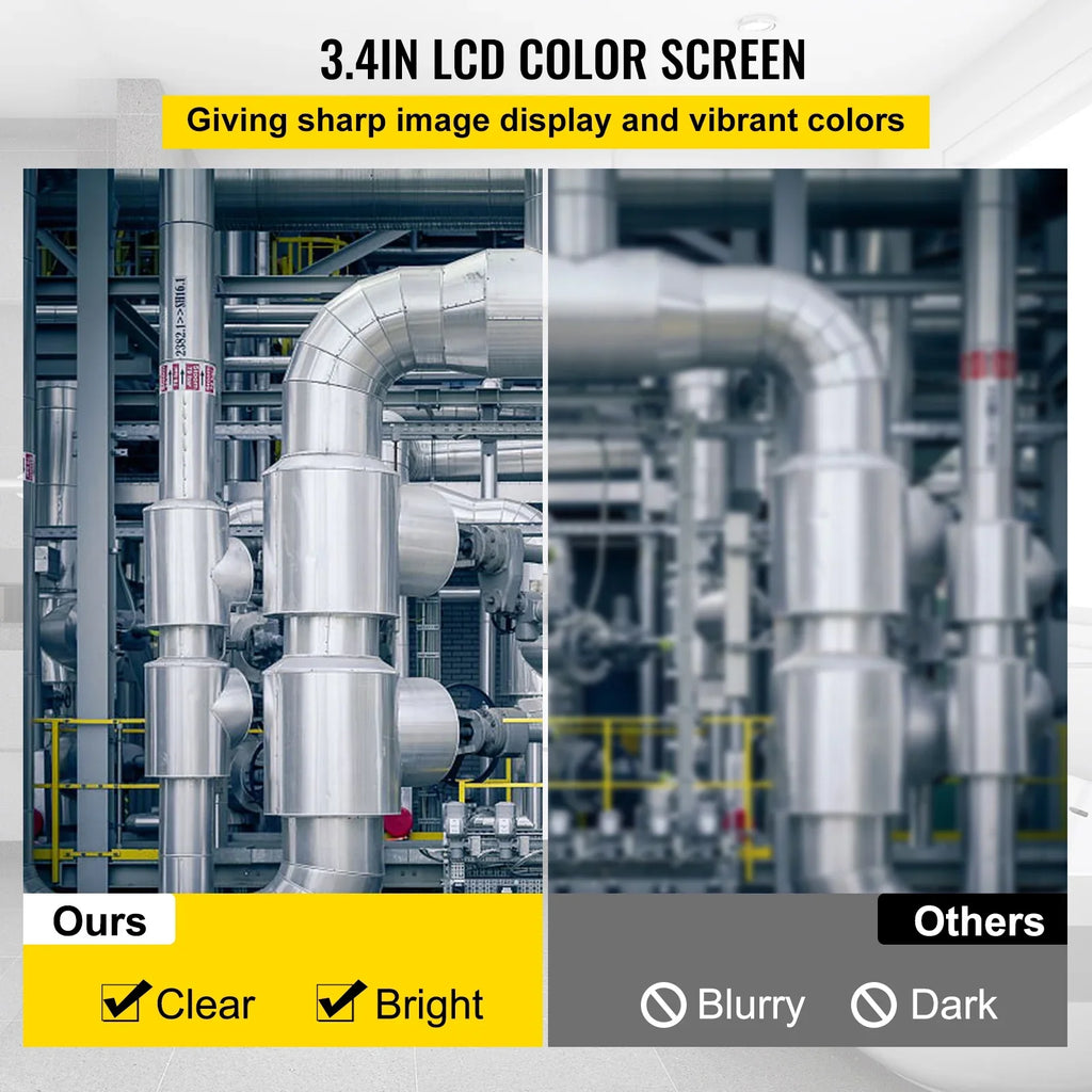 IP68 LCD SKYSHALO Camera Inspection 4.3 Monitor Sewer LEDs 8500MAH Waterproof Pipe Inspection Camera Pipeline DVR Camera Lithium Cable Camera Screen Inch Duct Battery, Function 164FT with TFT 6PCS