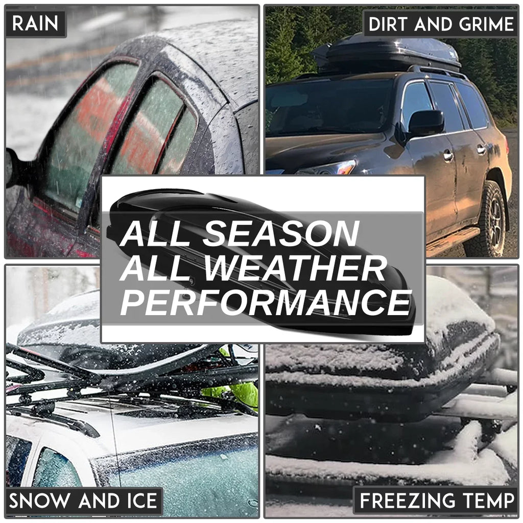 Roof Storage Side Cross DNA 17 PT-ZTL-8136-BK Cargo Box Forester 15 2018 Side For Top 16 to Keys Rail Carrier 2014 Bar Motoring w/ Dual Subaru Opening + Aluminum Luggage