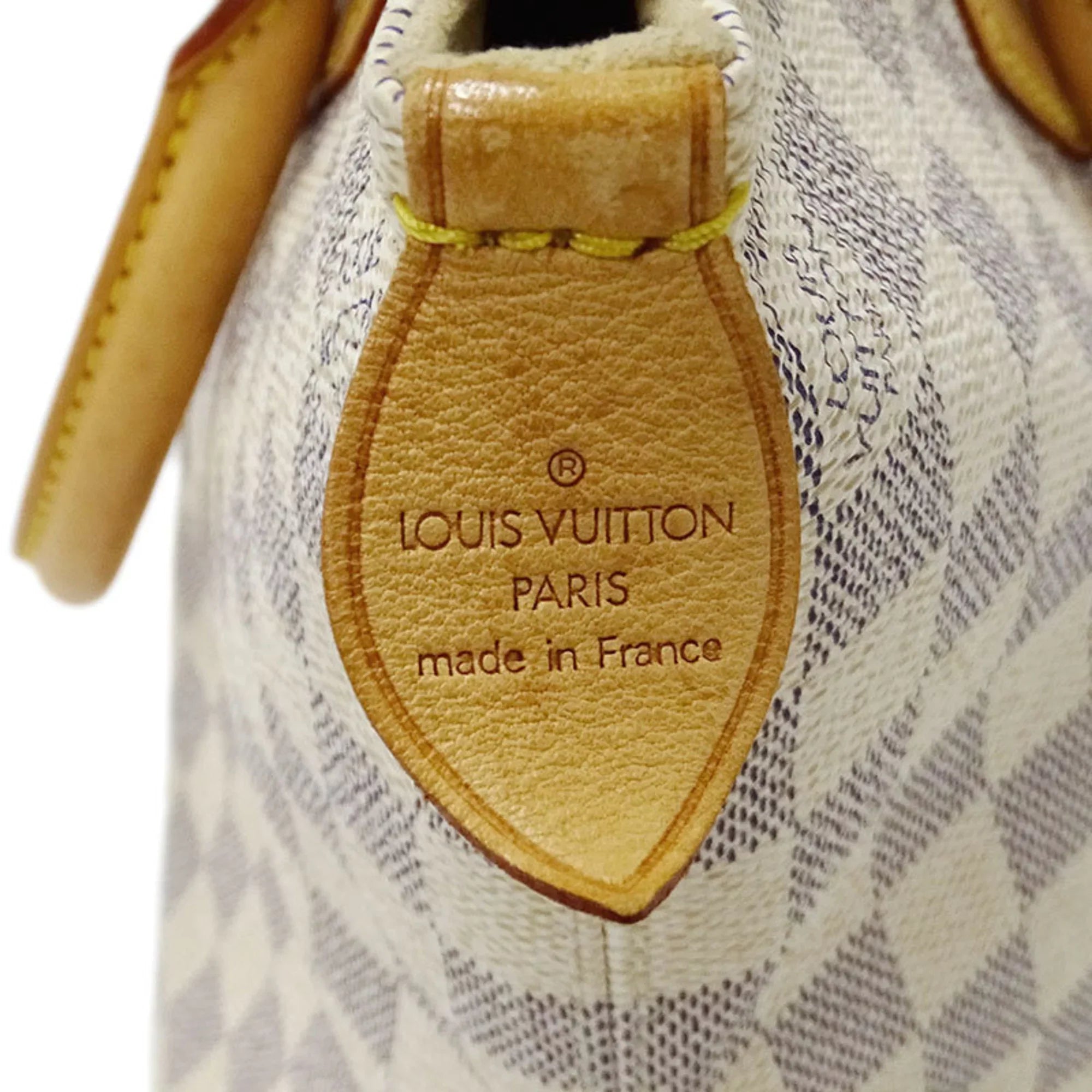 Bag White PM Gray Ladies Saleya LOUIS N51186 VUITTON Tote Authenticated Vuitton Damier Handbag Azul Used Louis