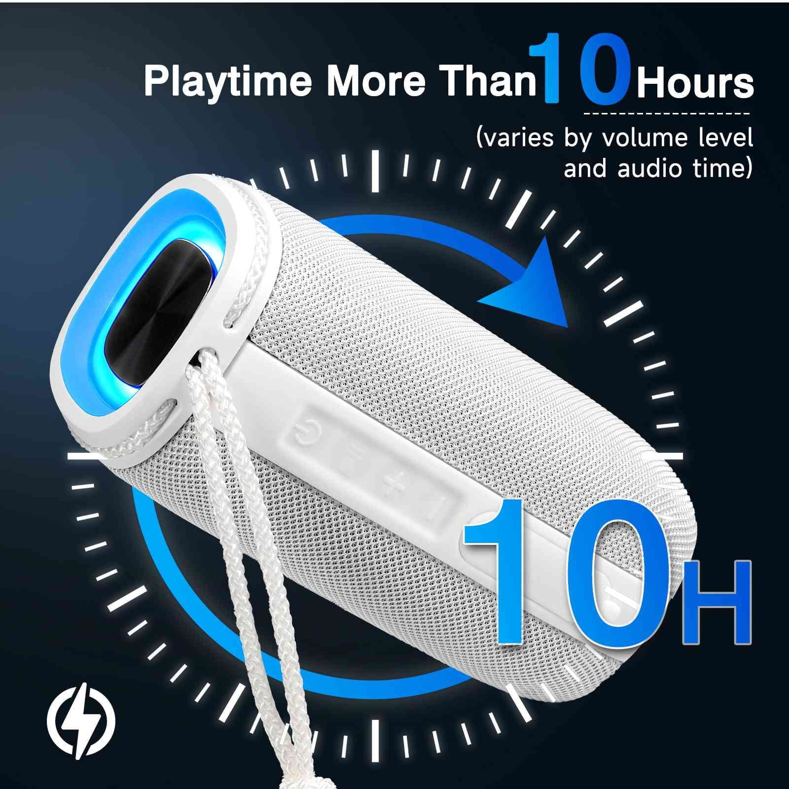 True Speakers BT5.3, Wireless Surround White for UrbanX LG - 360¡ã Speaker Pairing, Punchy Speaker, HD Series Scorpio IPX5 with Portable Q51 Bass, Waterproof Bluetooth Sound