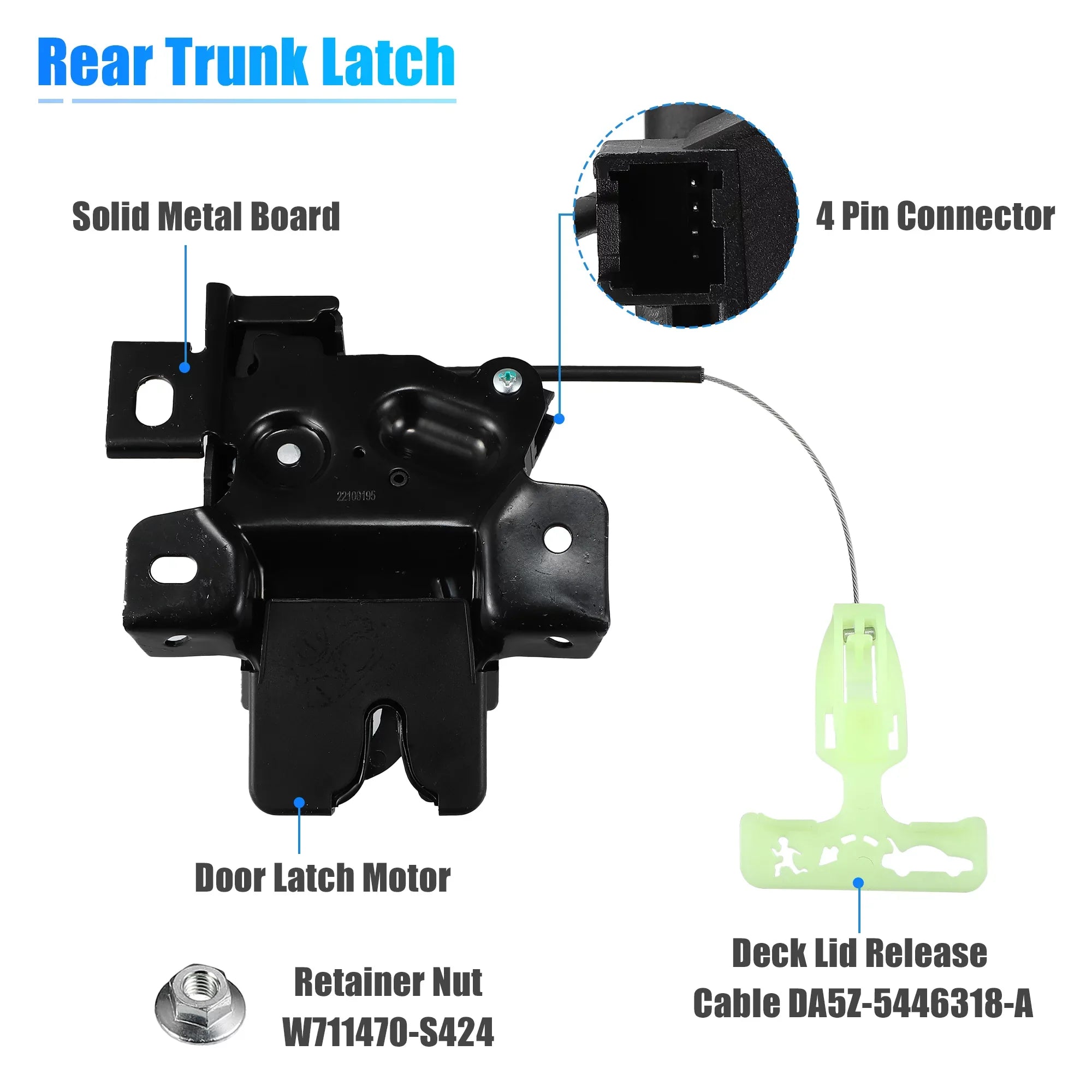 for Unique for Lock Rear Deck Trunk 2010-2014 Motor DR3Z-5443200-A Latch Ford Bargains Mustang Latch Coupe Actuator Lid