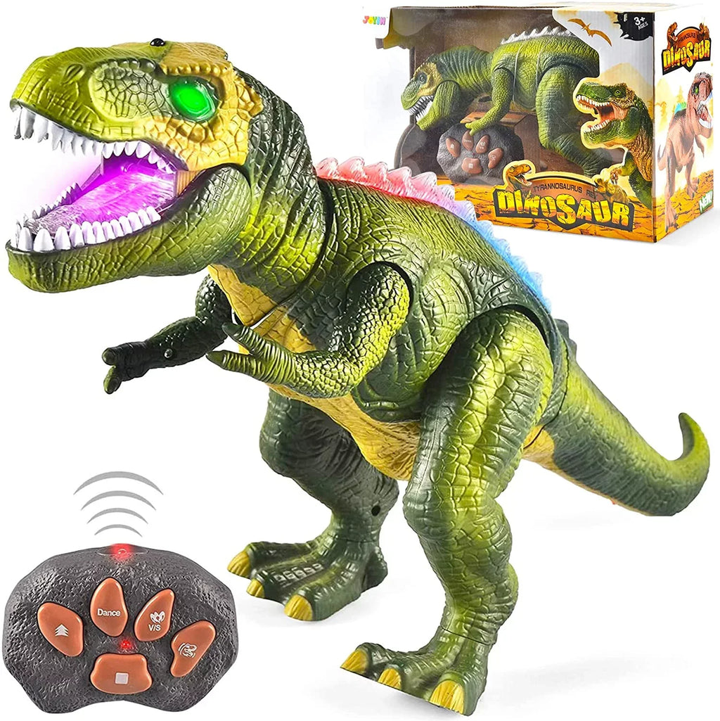 Rex with Boys Boys,Big saur Toy,Electronic Gift dinosaur Roaring saur for dinosaur Toy,Birthday Kids Girls,Green Dancing Toy Kids Robot and Light T Walking Steam Toy dinosaur Sound, for and JOYIN