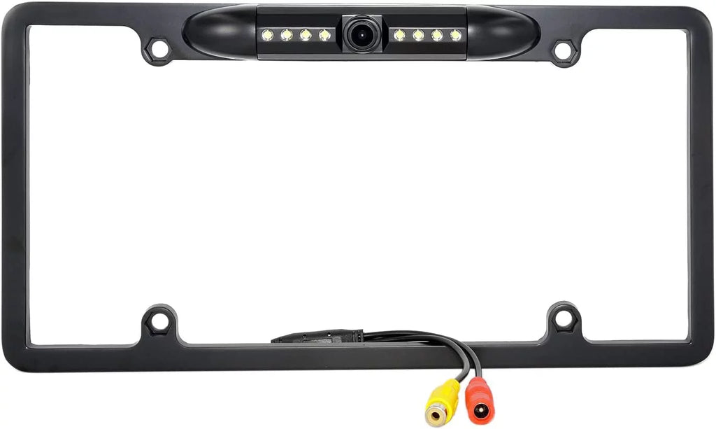 Frame 8 Backup Reverse or Car IR Front US Rearview Camera Vision Black View 12V Plate Night License