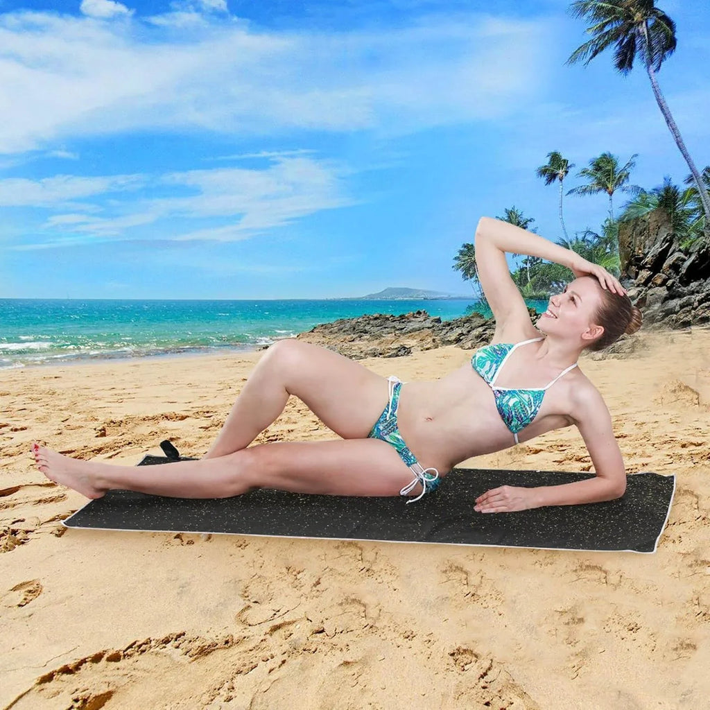 Towel Compact Dry Lightweight Swimming Beach Super Towels Quick - Holiday£¨72£© Camping Glitter Bestwell for Travel Oversized - Texture Absorbent Towel