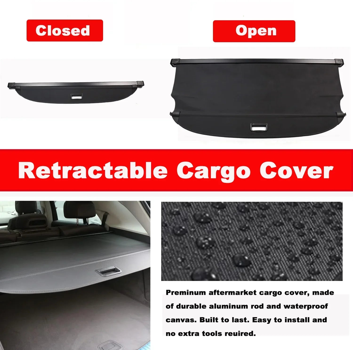 For Shield Rear Hyundai 5 5 2022 Retractable Ioniq Black Ioniq Cargo Shade 2022-2024 Hyundai 5-Seat Cover Trunk Accessory 2024 Cover Privacy 2023 SUV Fit
