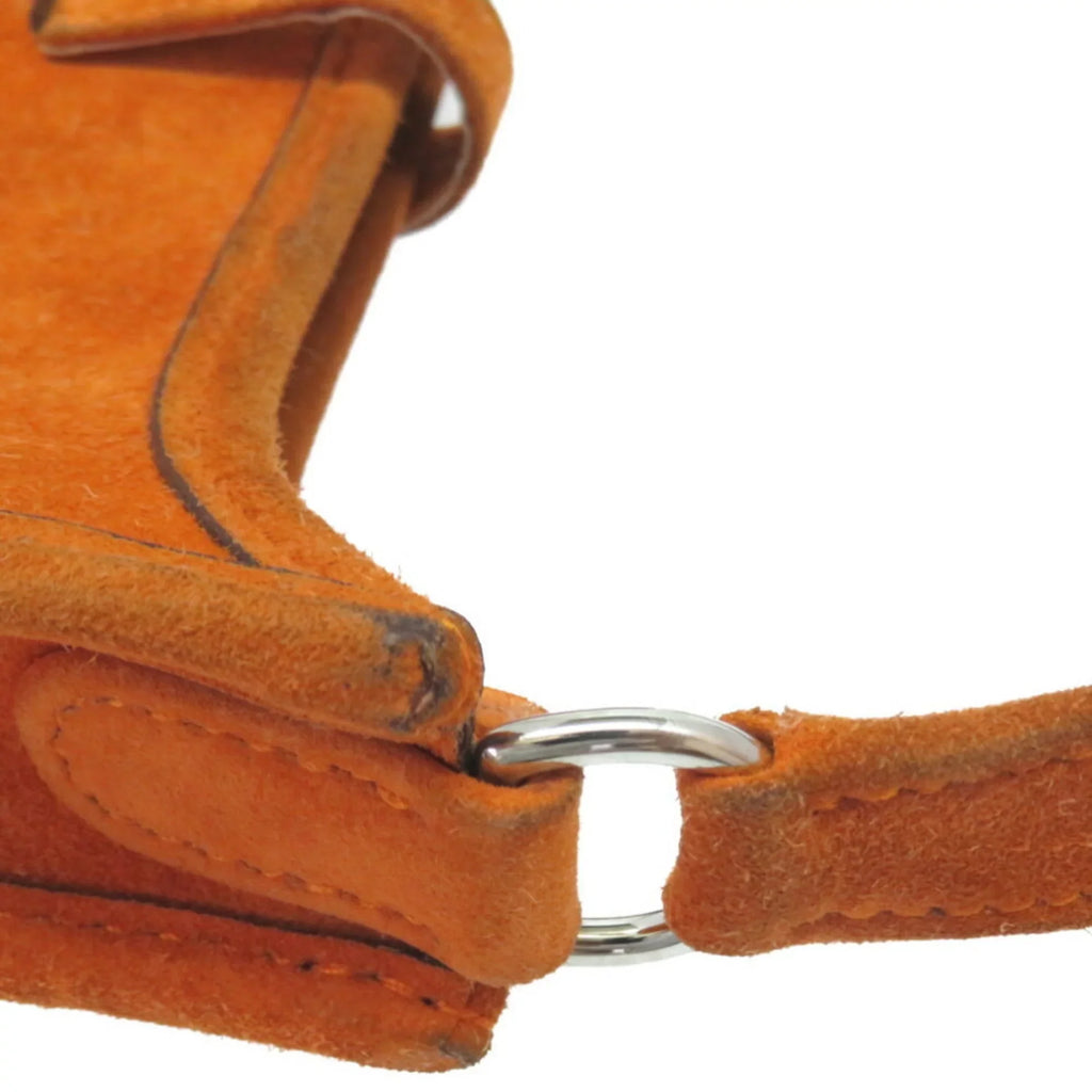 Hermes Bag Orange (Fair) H Pre-Owned TPM 0069HERMES Shoulder Engraved ¡õ Evelyn Dobris