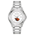 Beavers Stainless Silver Men's Steel Bulova Watch Oregon Classic Sport State
