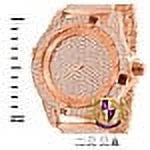 18k Rose Custom Band Luxury Simulated Iced Diamond Finish 44mm 10 Watch Row Fully Gold Men's