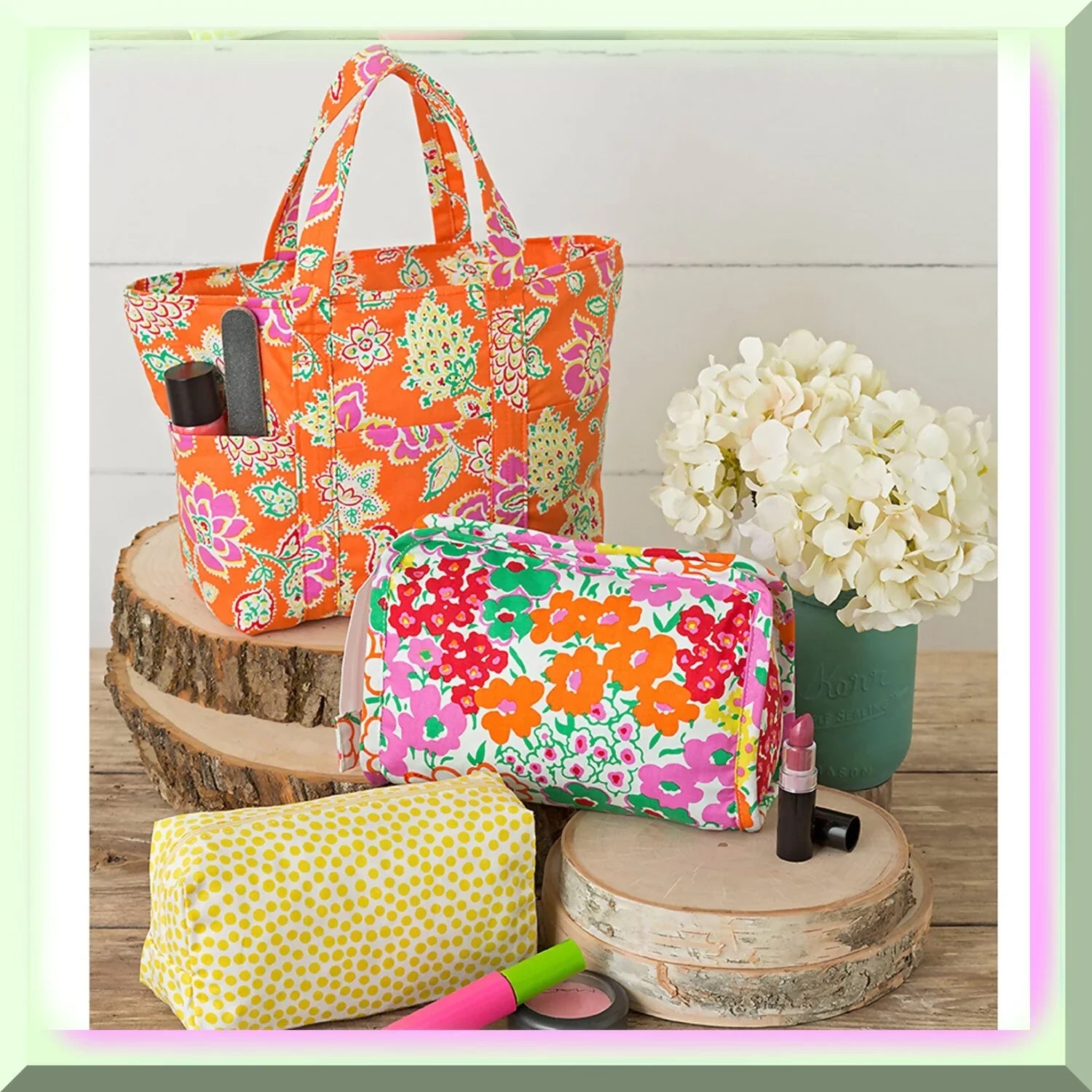 Sewing Couture White Code - Chic Carryall 9310, & Versatile Pattern Stylish, Bag, Cosmetic Tote One Size,