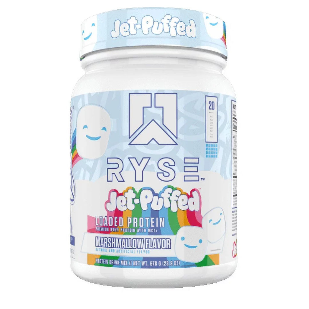 Jet Puffed Protein, Workout Powder, RYSE Servings, Post Marshmallow, Protein 25g Loaded 20