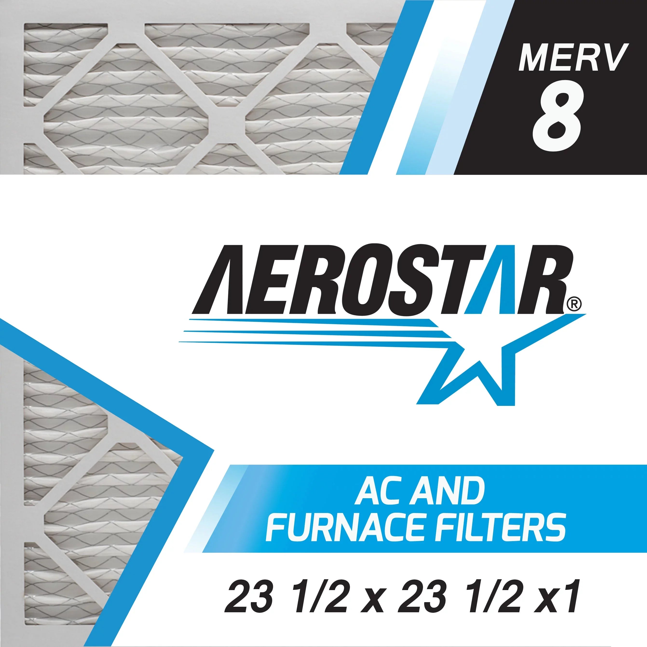 1/2x23 8, 23 6, 1/2 Made MERV 1/2 of the 23 Box USA Aerostar 1, 23 1/2x1 x Pleated Filter, x Air in