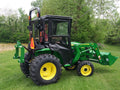 Enclosure Top 3025E, Hard 2018 40410 Tractor 3038E Above John and Cab Original 3032E, Fits Deere Cab