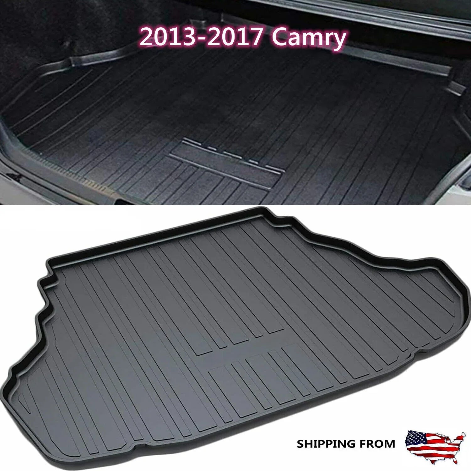 2013-2017 Carpets Cargo Toyota Trunk for Clean Easy Mats TPO Camry Liner to