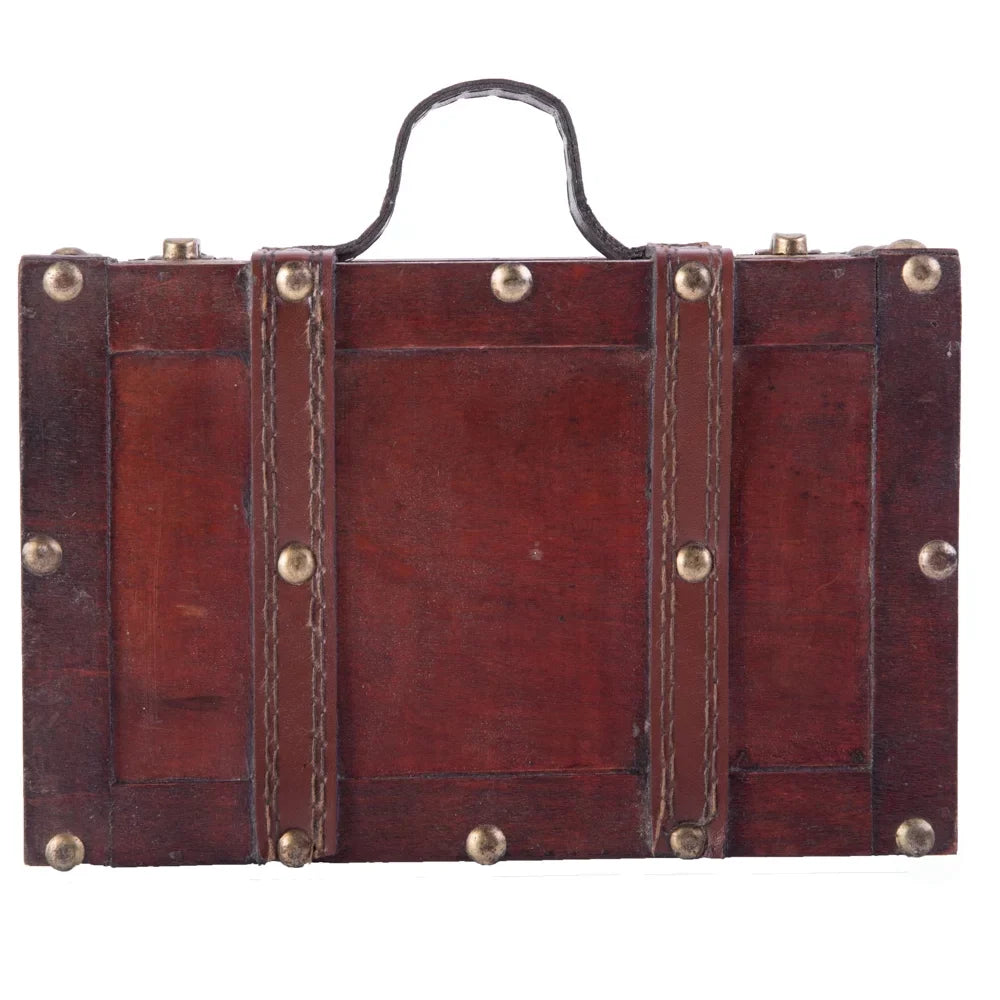 Suitcase Old-fashioned with Straps Small