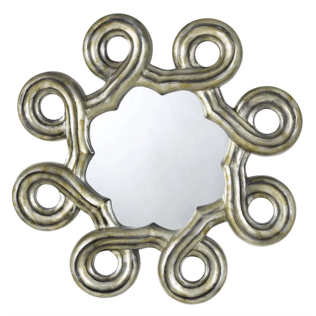 Beveled Cal Wa-2155Mir Hexagon Abstract Formia Lighting Polyurethane Mirror