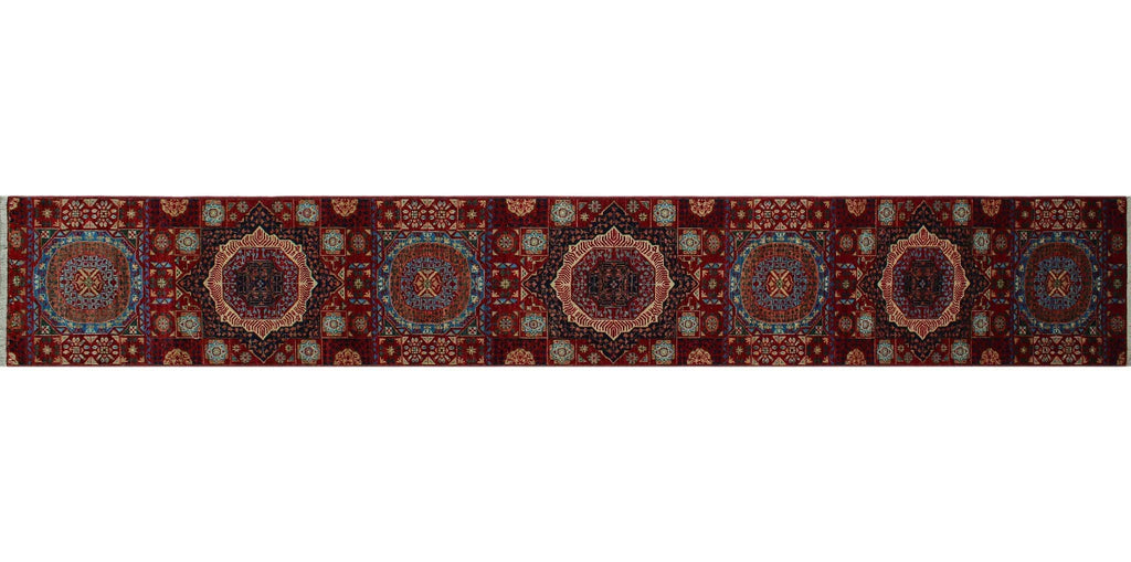2'7" Runner, Aria 17'8" Lenora x Red/Blue
