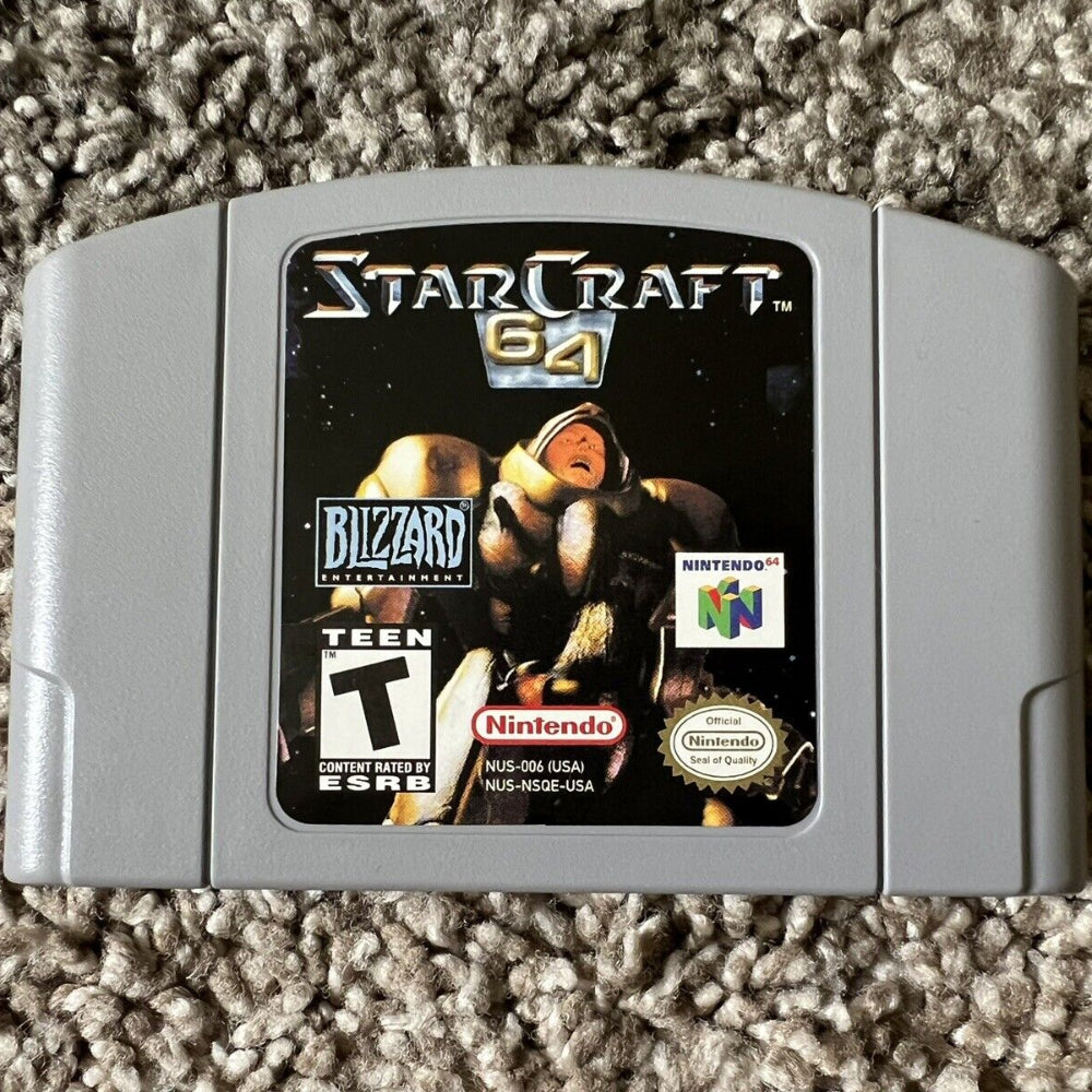 64, Cartridge N64 2000) ( Tested 64 Cond StarCraft Excellent Authentic