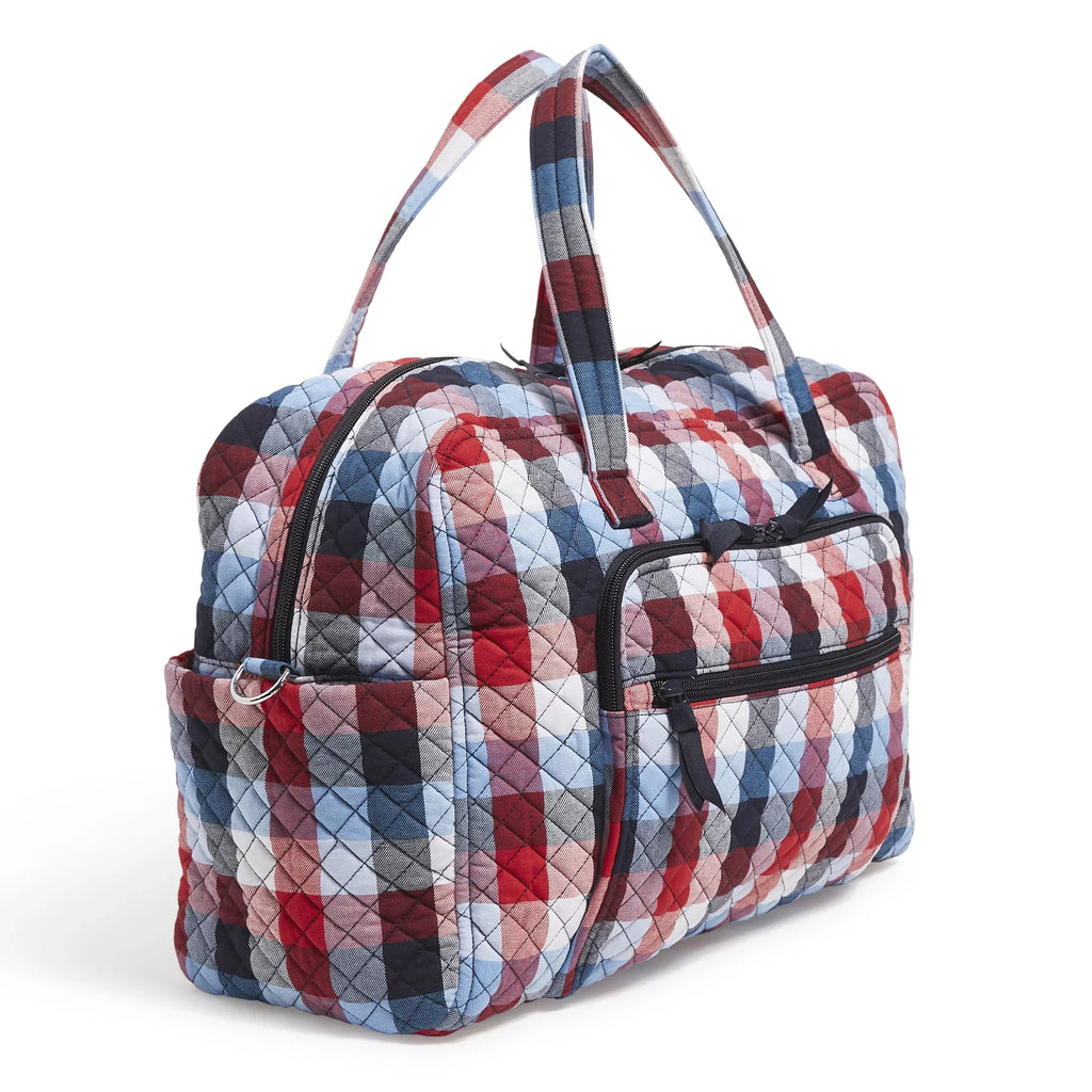Plaid Bradley Patriotic Recycled Weekender Vera Bag Cotton Women's Travel