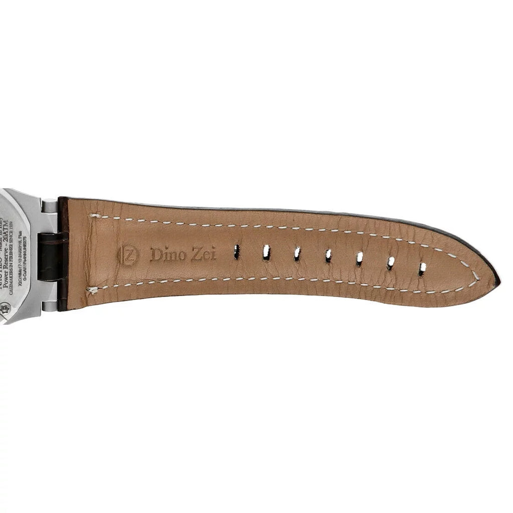 Automatic 11007 Zei Nautilo Dino Leather Steel Limited Men's Edition Watch
