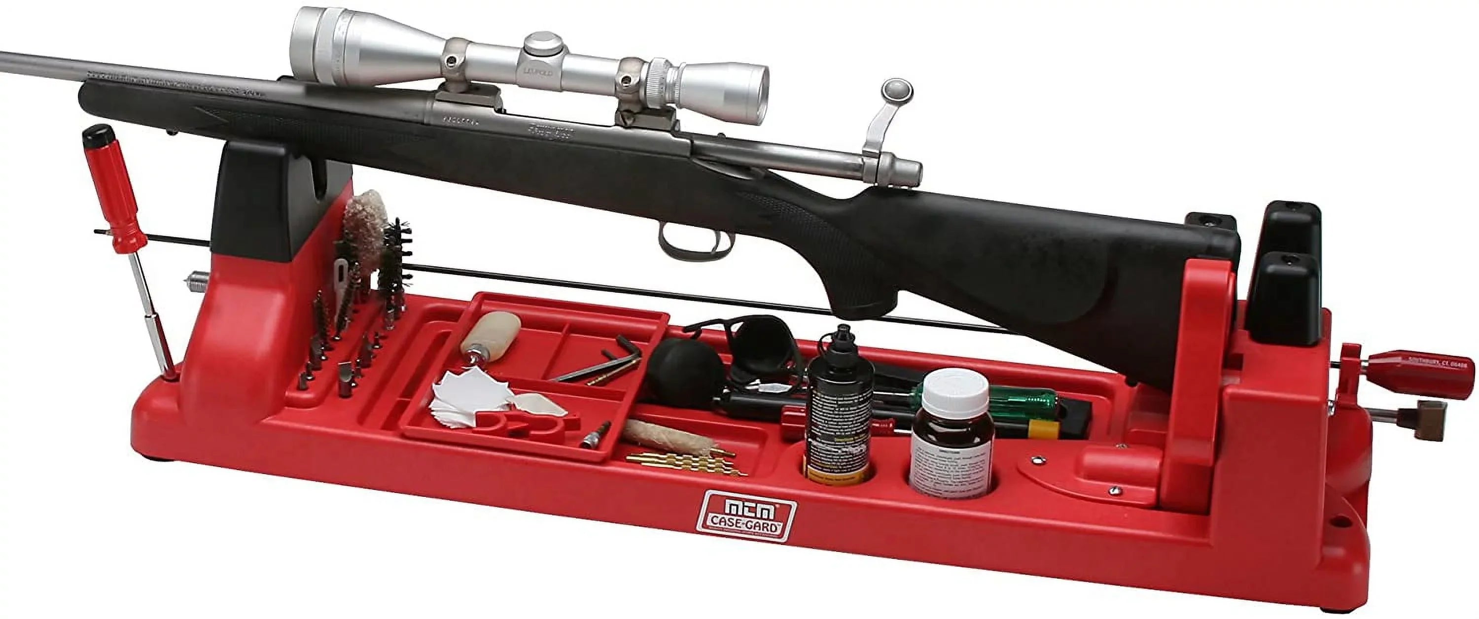 Single Gun NEW Clamp Cleaning Action Down Center Guard Vise MTM Case