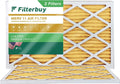 HVAC Pleated 11 AC Filters Filterbuy 15x28x1 MERV Furnace Air (2-Pack)