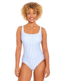 Neck Women's and Square Swimsuit, Time Piece XS-3X One Pique Tru Sizes