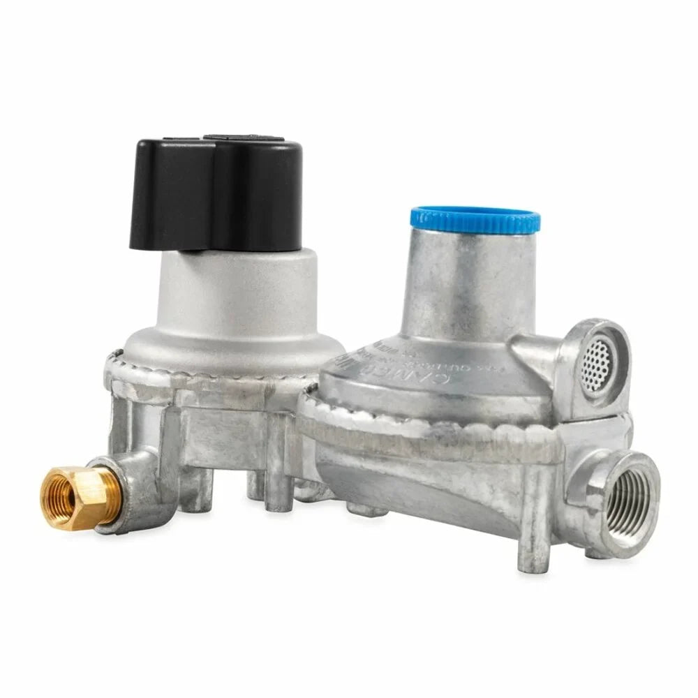 Propane Tank Dual Double-Stage With RVs Camco (59005) Tanks Change Regulator- From Constant Full Auto Empty Auto-Changeover For with Gas a Pressure Hookups, to Propane Maintains