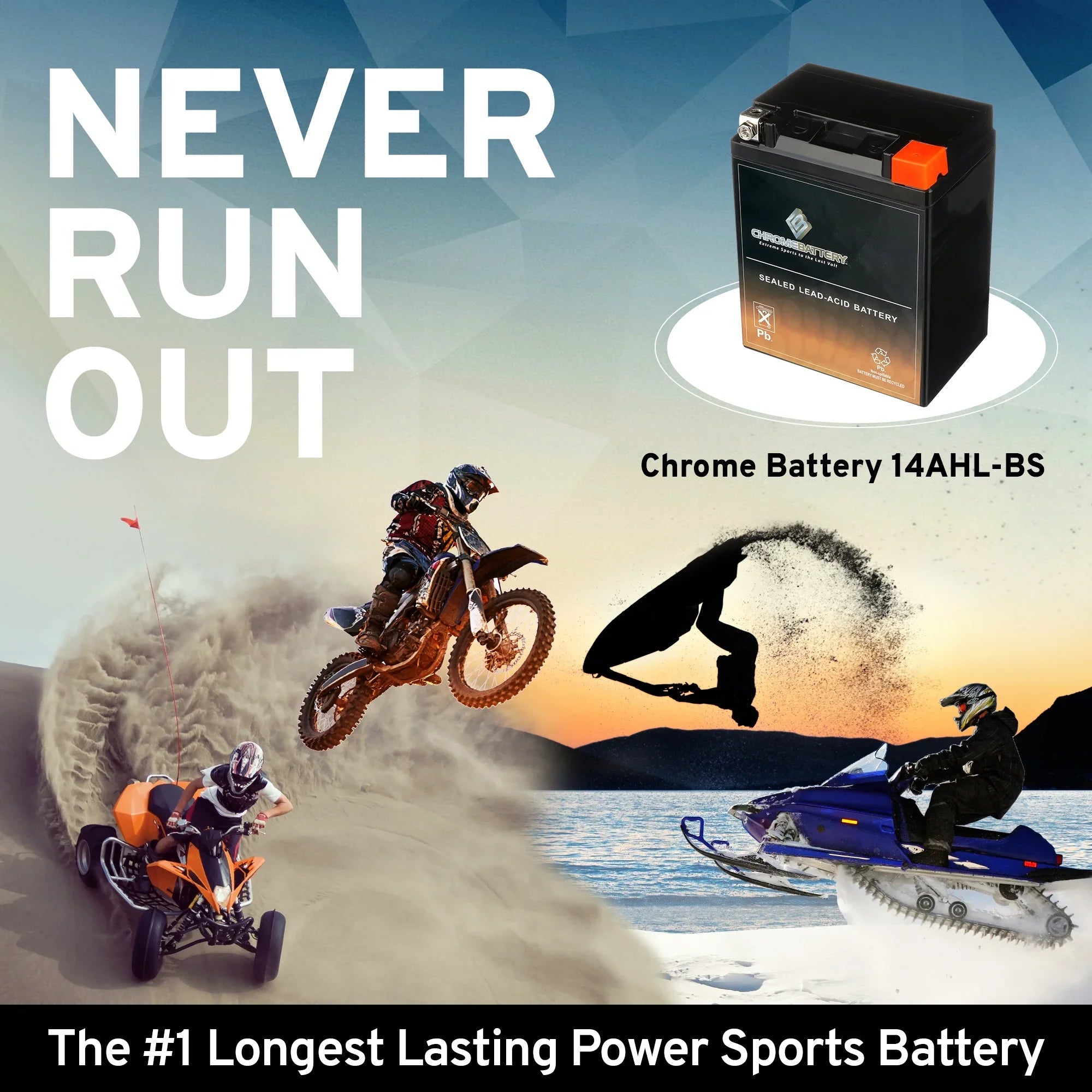 Ah, 210 Battery Volt,12 Cat Arctic Battery CCA) (14AHL-BS Cougar Chrome Snowmobile 1993 12 for YTX14AHL-BS