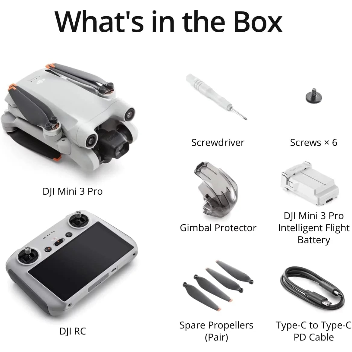 Smart Pro Sensing Mini Bundle Remote RC 128GB 4K/60fps + Drone Camera Tri-Directional 48MP, w/ (With Gear 3 34min + Card Screen) Flight Time, Obstacle &Accessories DJI Video, Deco Backpack Quadcopter