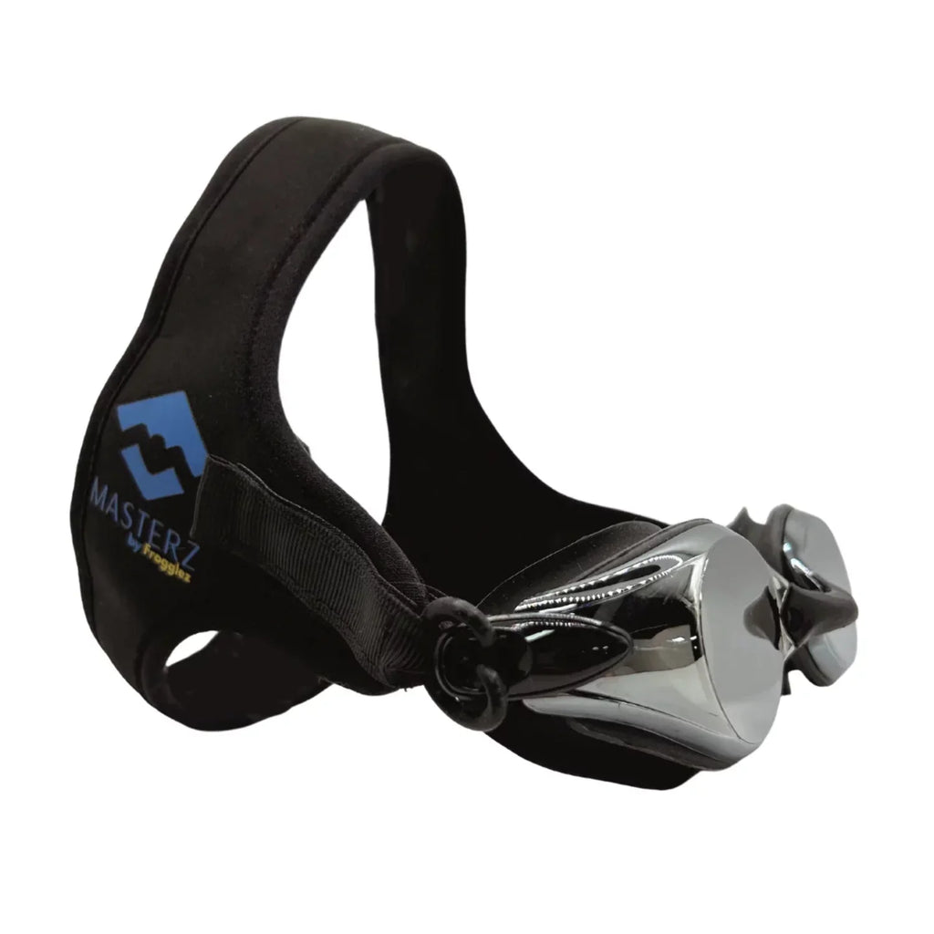 Masterz Frogglez Goggles - for Adults Teens Black Swim &