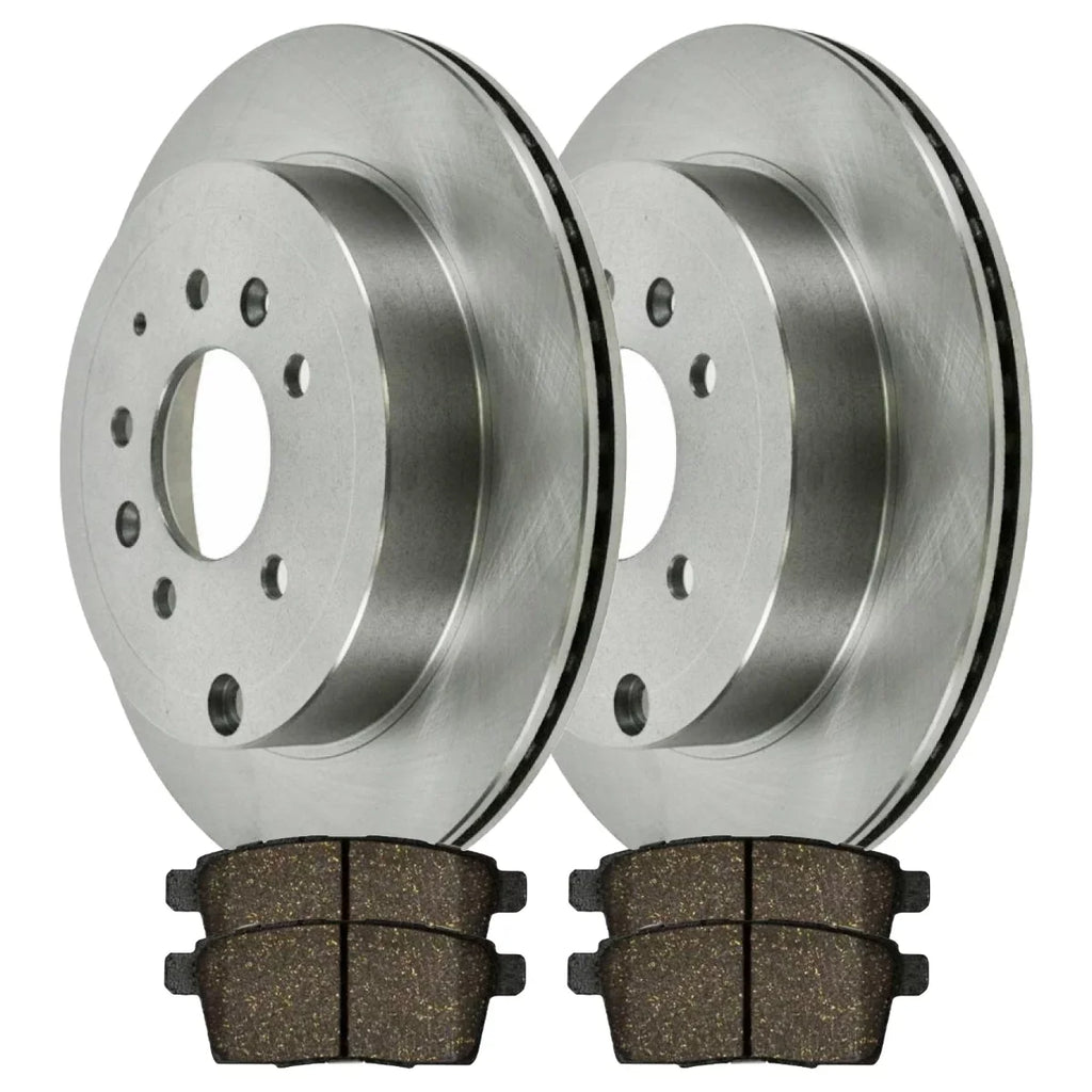 Side 2011 2.3L 2012 2009 Replacement Rotors Pads Ceramic Kit Mazda AutoShack and 2.5L Brake 2007 CX-7 and Rear FWD AWD Driver 2008 2010 for Passenger