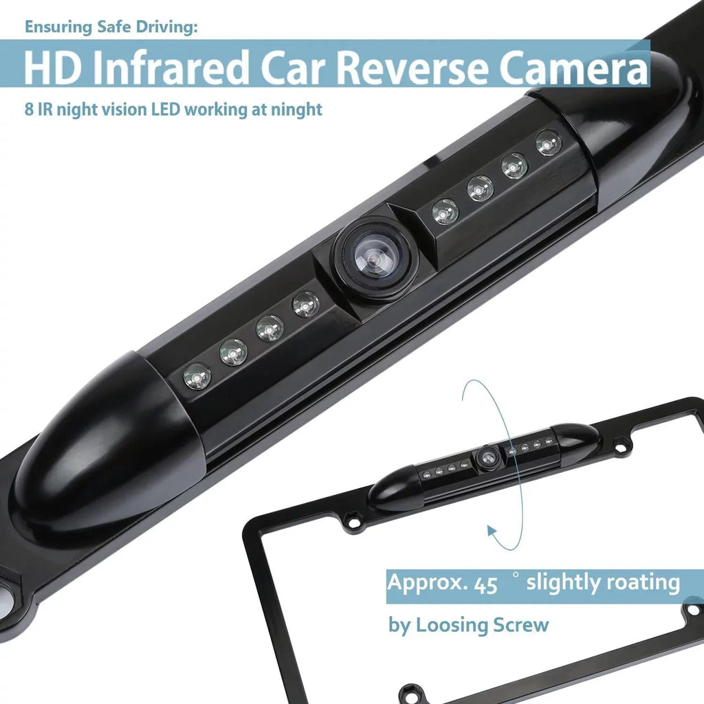 Radio Night AVH-210EX DMH1770NEX Angle Waterproof with AVH-120BT HD Backup View Camera Vision 170¡ã AVH-2550NEX Compatible CAM108 Car Rear DMH-WT8600NEX DMH-160BT License Pioneer Plate DMH-100BT