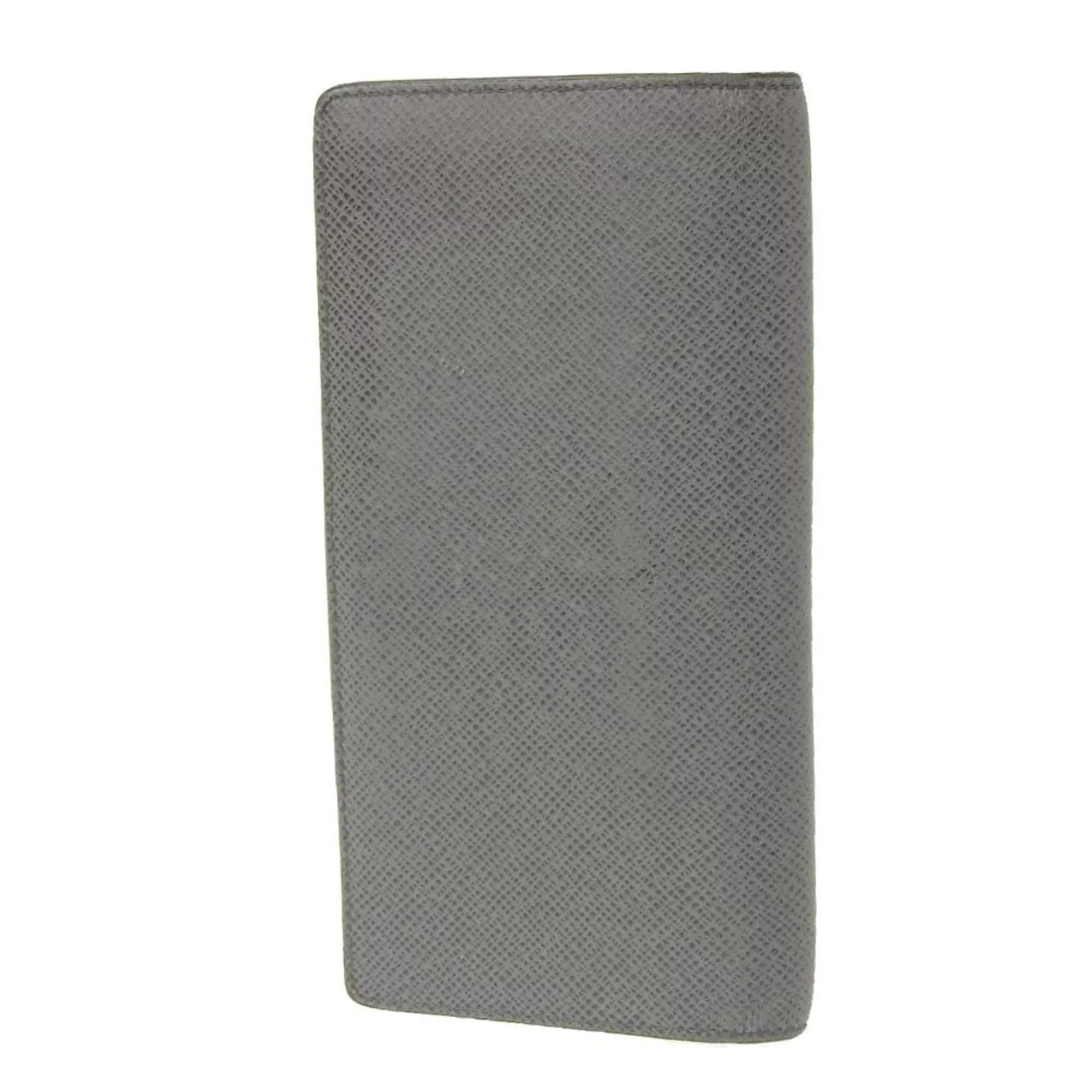LOUIS VUITTON Long Pre-Owned Brother (Good) Vuitton M32653 Bifold Portefeuille Louis Wallet Glacier Taiga