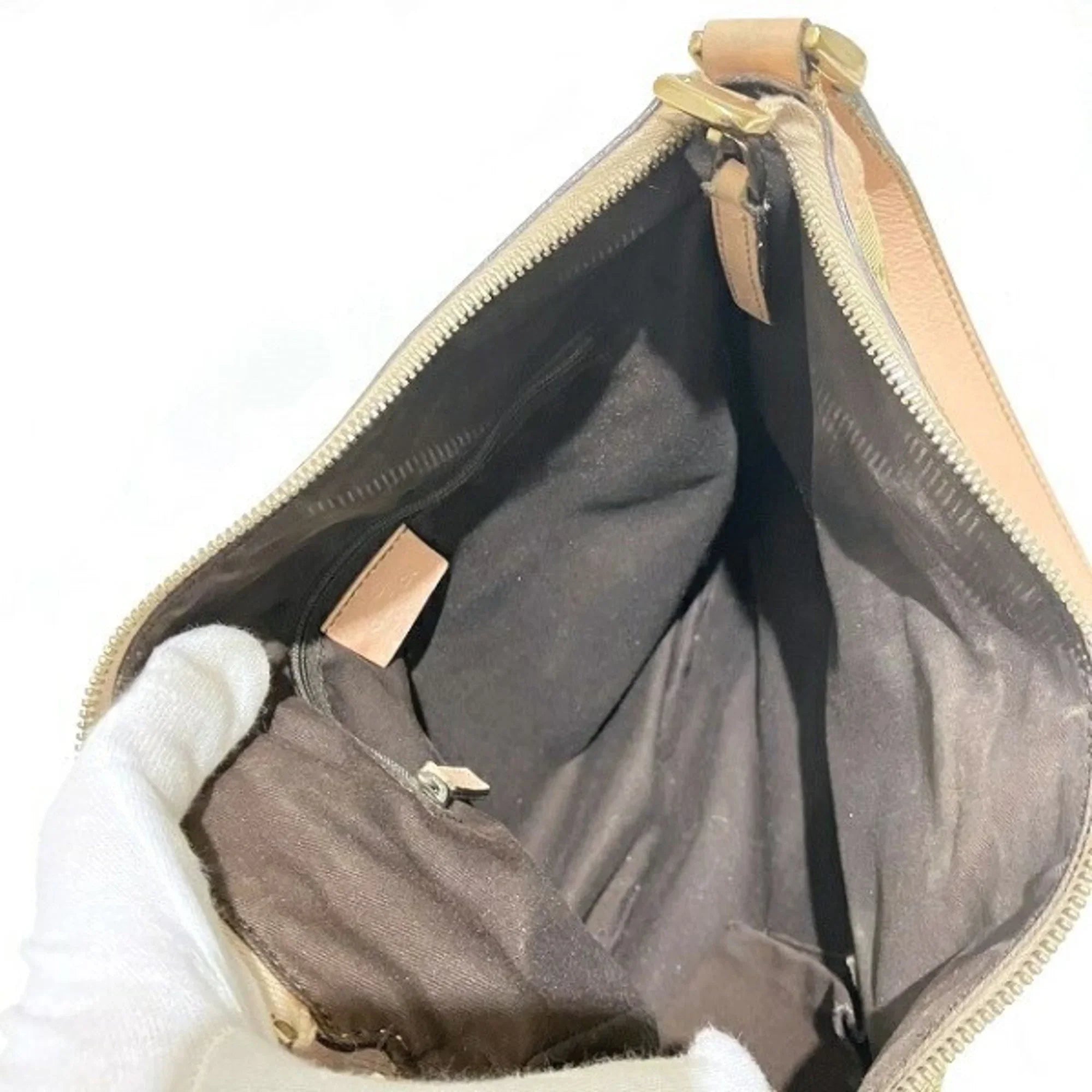(Good) Shoulder Pre-Owned GUCCI Ladies 203257 Canvas Abbey GG Bag