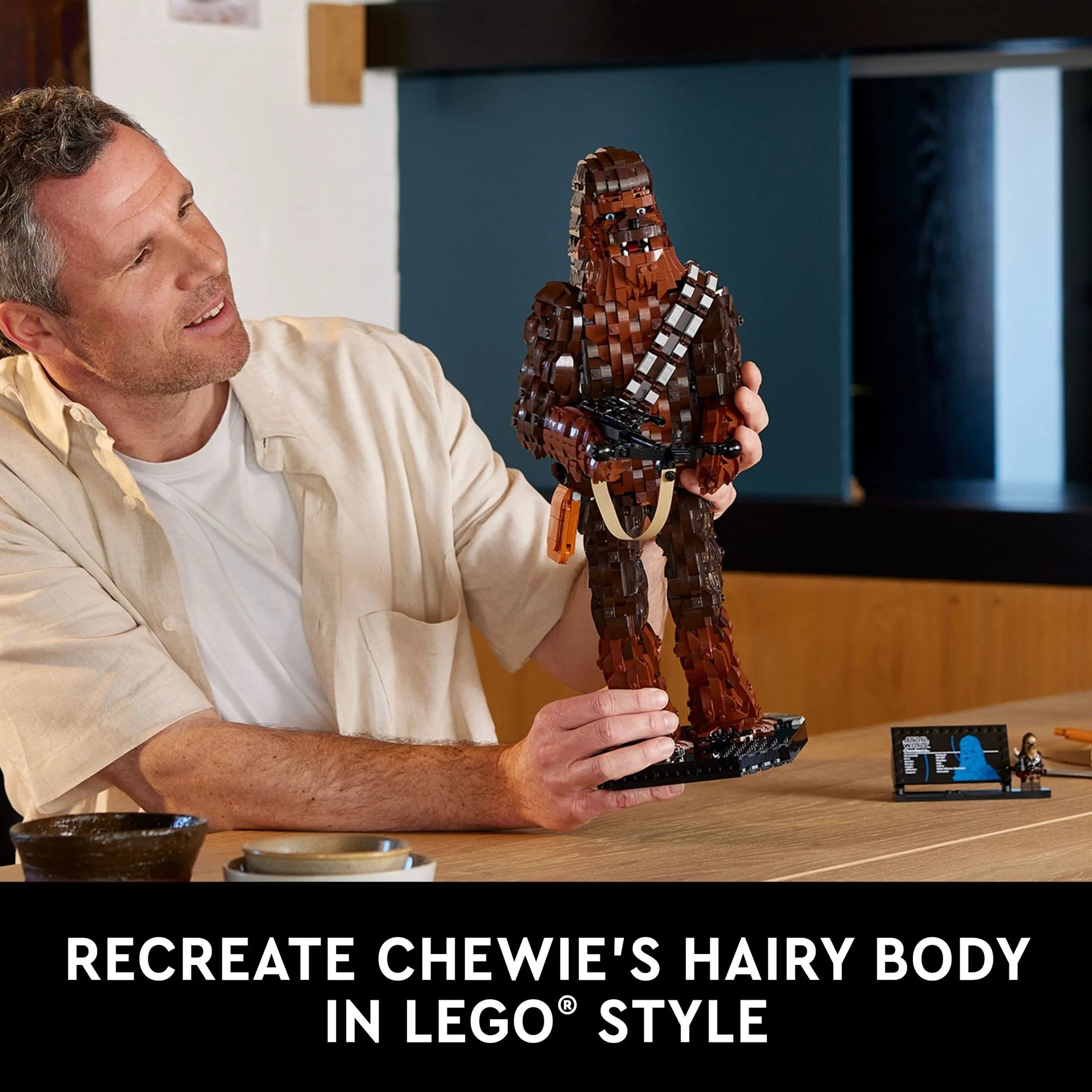 Adults, Teens, Wars Wars for Build Original Collectible, Chewbacca Fan Wars LEGO Trilogy Buildable for and Star Fan, Collectibles Star Fun 4th Star Gift any May or the Display Chewbacca, 75371