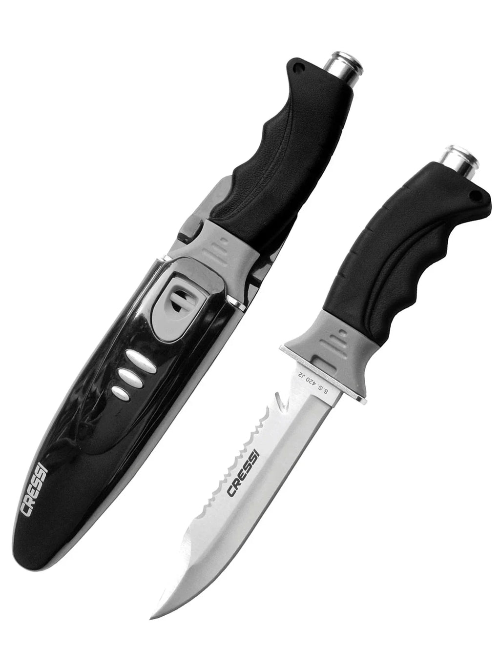 Drop Point Knife: Borg Cressi Dive