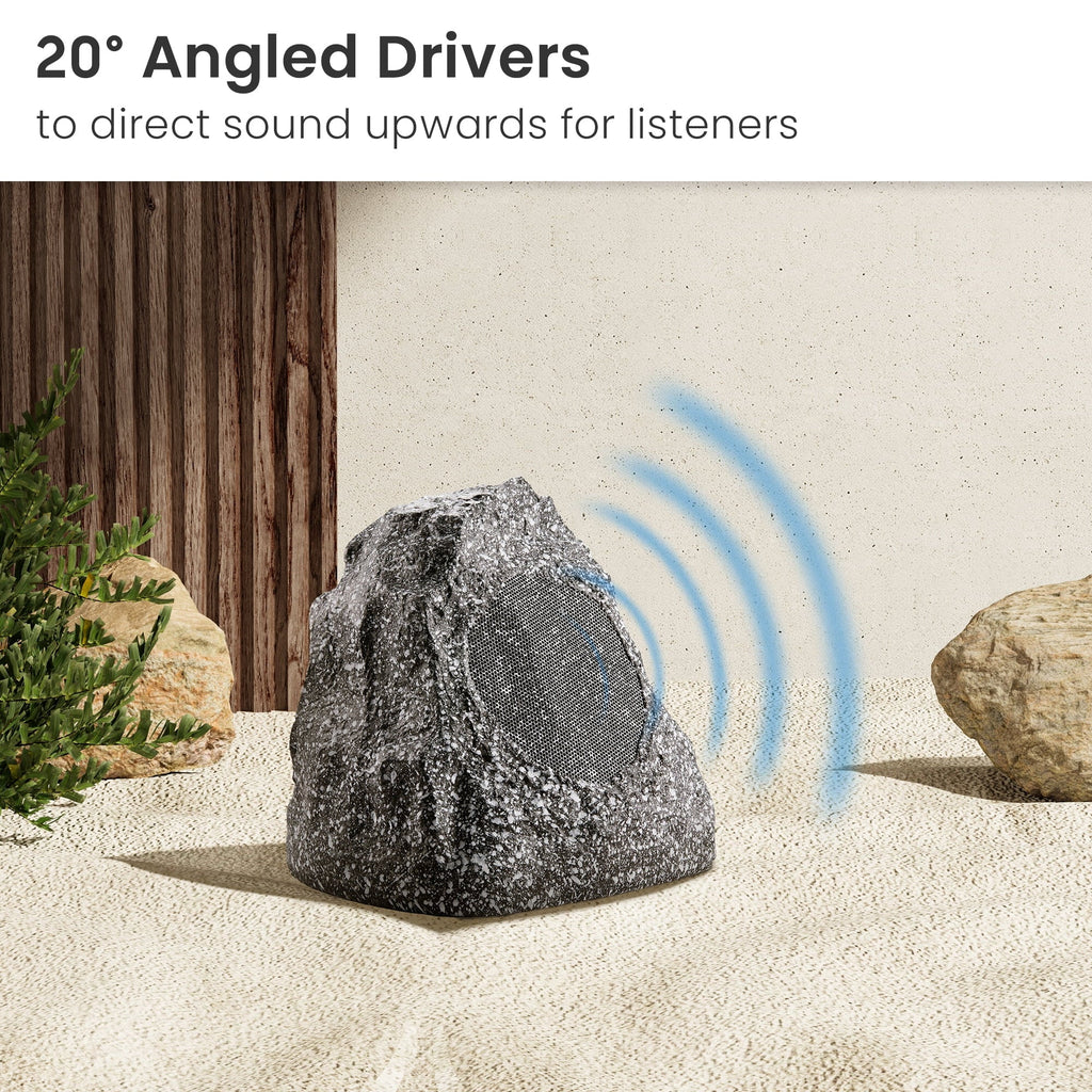 10R4G Set Patio Rock Solutions Outdoor Pool for Spa Deck Granite Speaker Theater 10 Garden