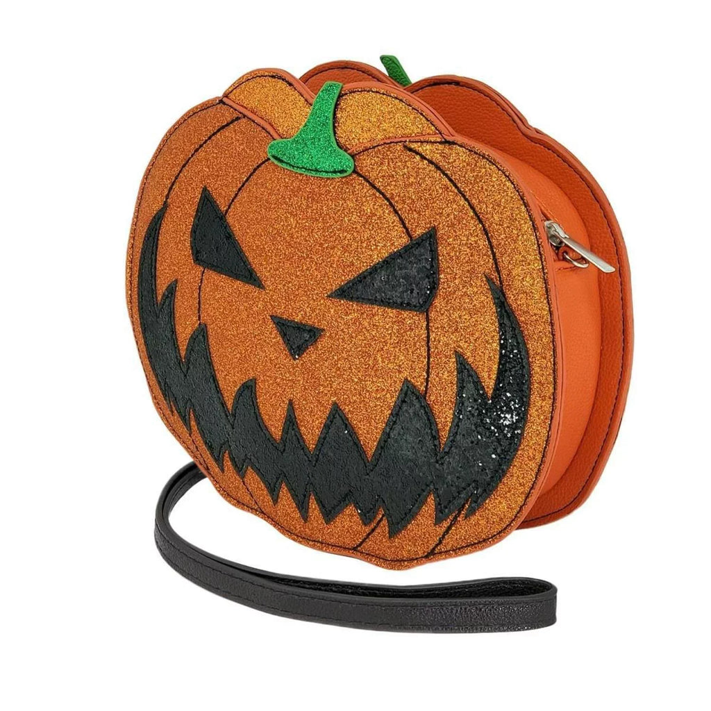 Bag Glitter Lantern Jack O' with Crossbody