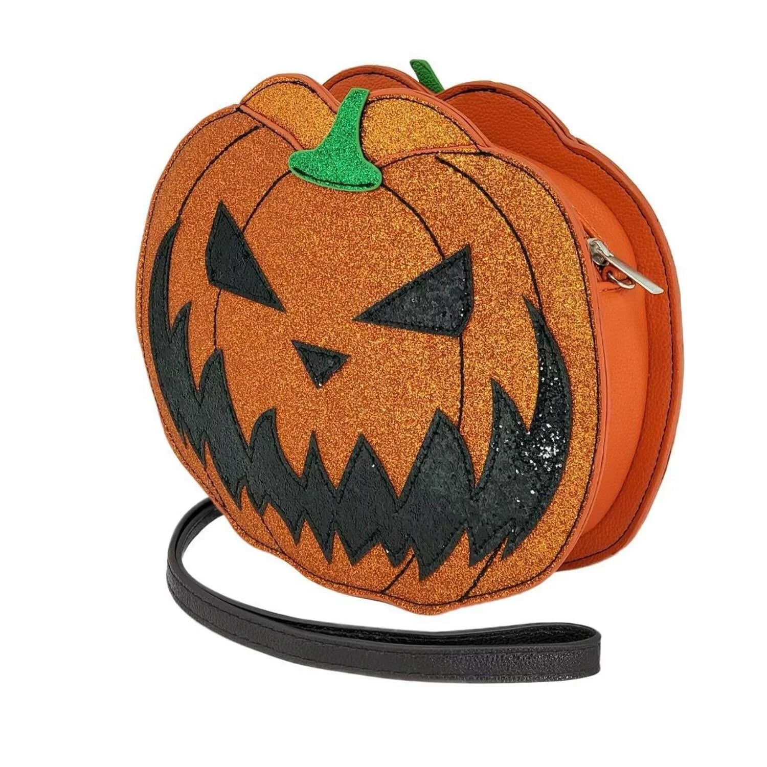 Bag Glitter Lantern Jack O' with Crossbody