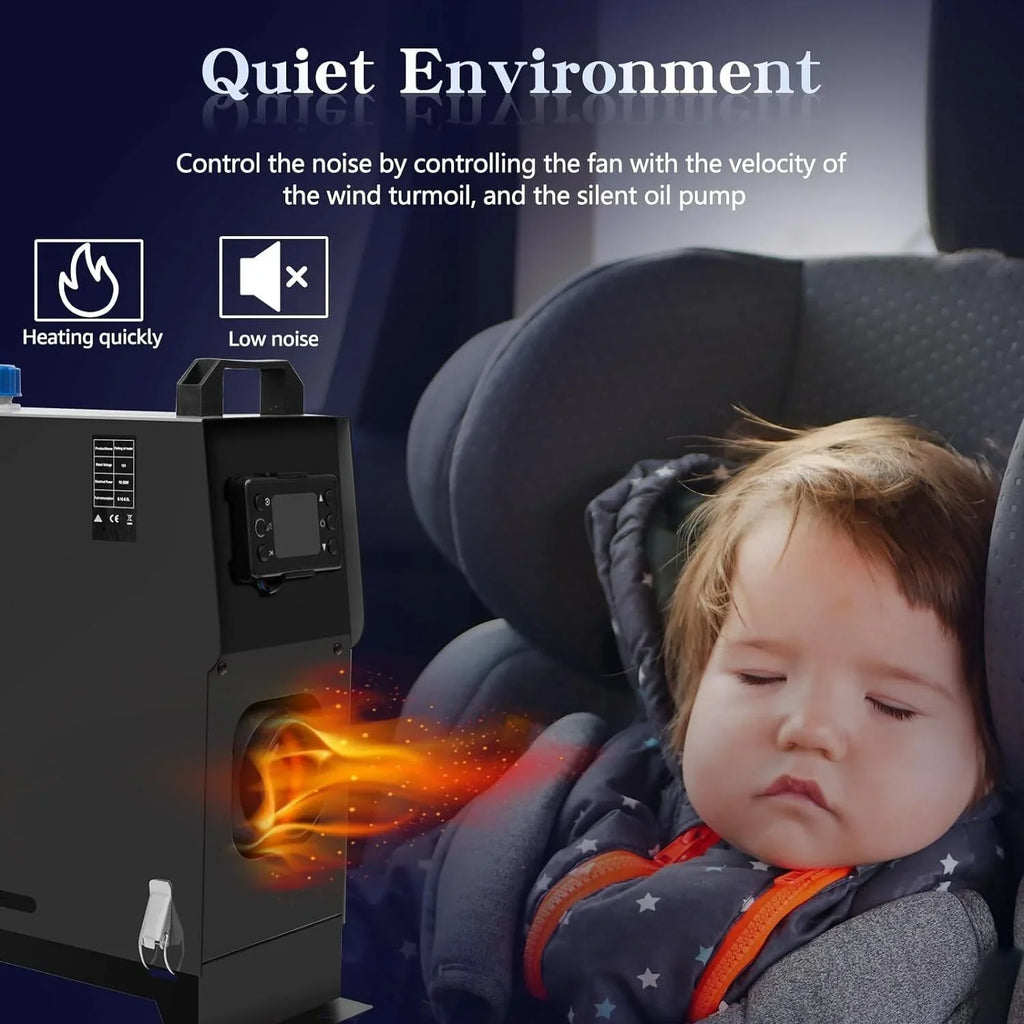 RV Control LCD Car Bus, One Trailer, All in Caravans Fast Air Heater Display, Motorhomes, and JSTUOKE for Diesel Boat, 5-8KW Heating, Truck,