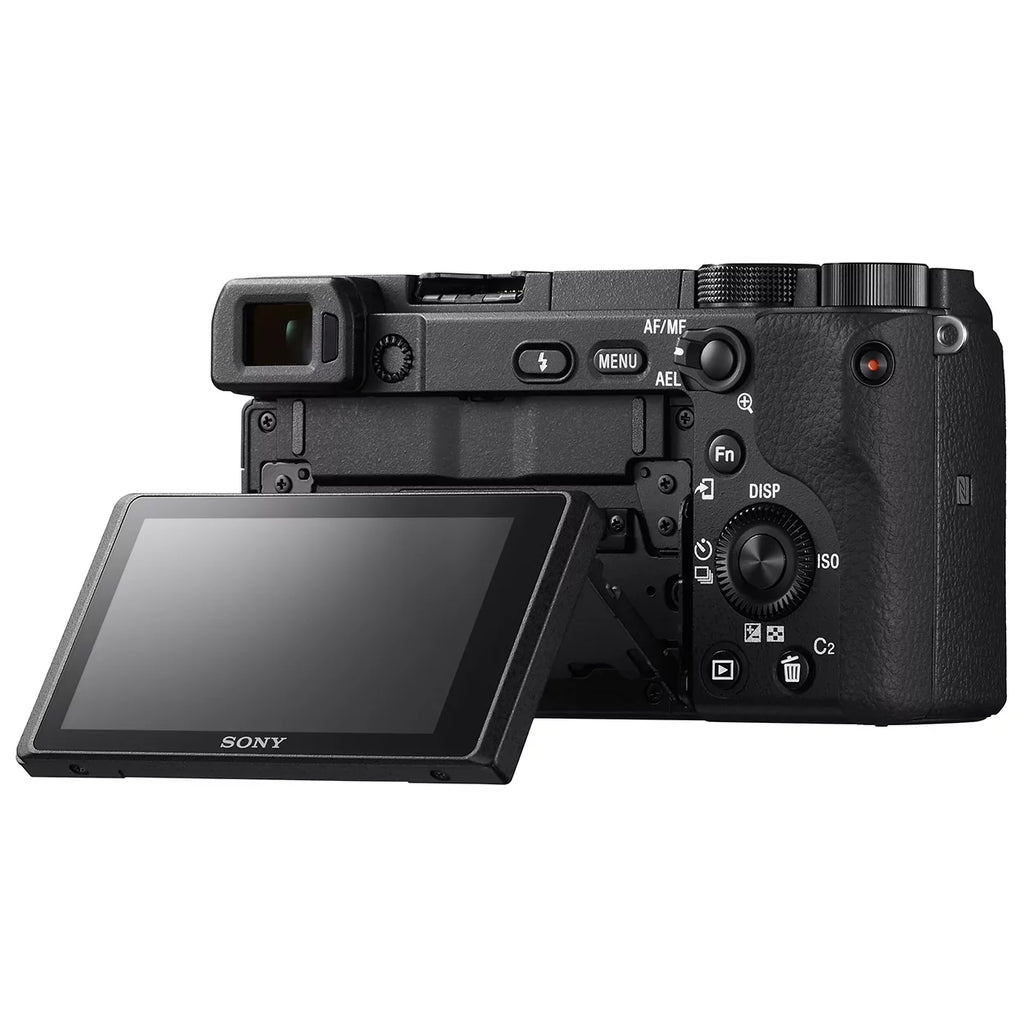 Editing Lens Camera Filter OSS with 0.43x Kit Telephoto + a6400 and Wide Sony f/3.5-5.6 Deco (Black) Gear ILCE-6400L/B 2.2X Lens 4K Bundle Power Set Case & 16-50mm Battery Angle Extra Mirrorless