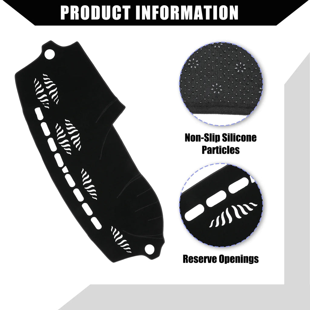 Cover 2007-2015 Console Polyester Audi Unique for Pcs Dash Cover Center Black Dashboard Q7 Bargains Non-Slip 1