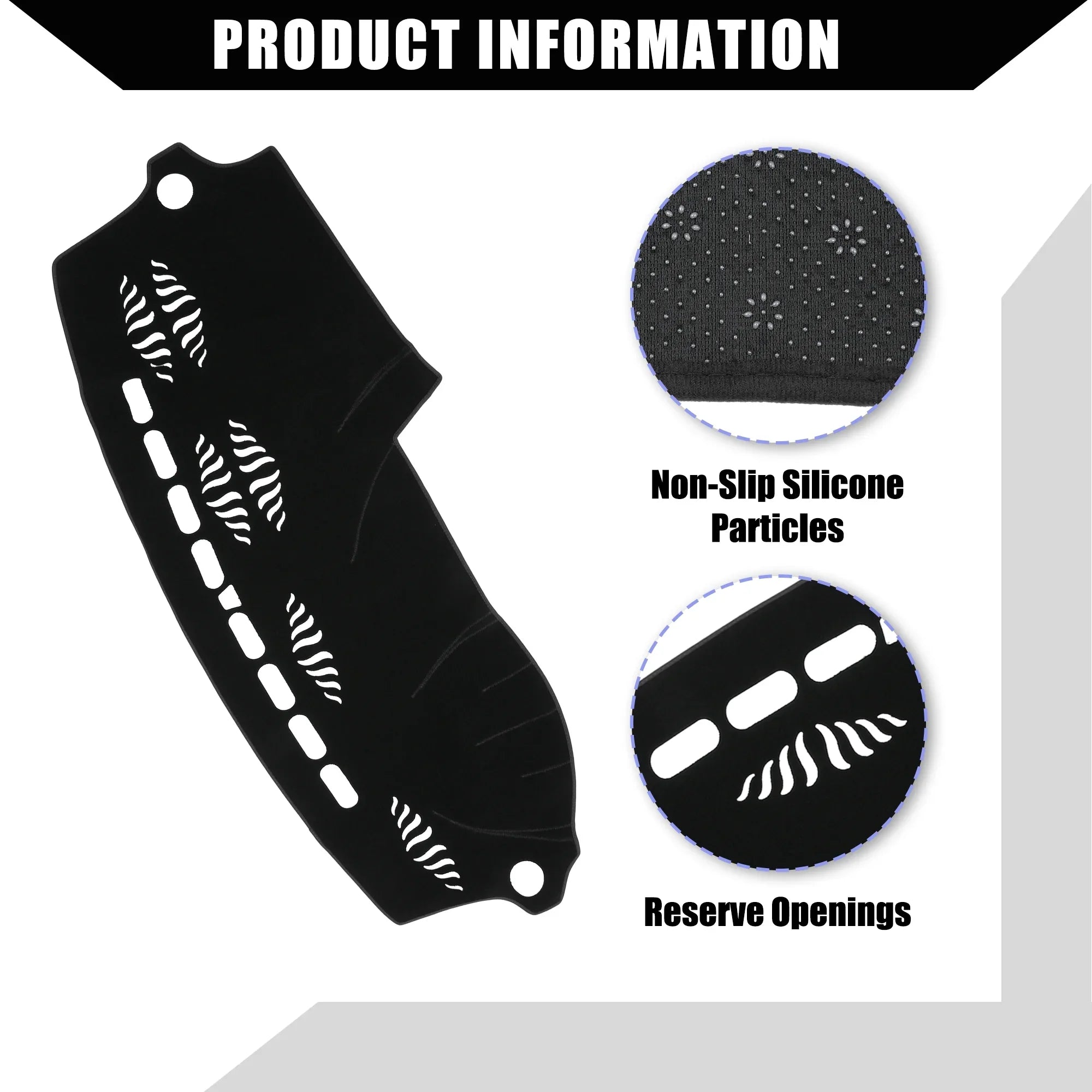 Cover 2007-2015 Console Polyester Audi Unique for Pcs Dash Cover Center Black Dashboard Q7 Bargains Non-Slip 1
