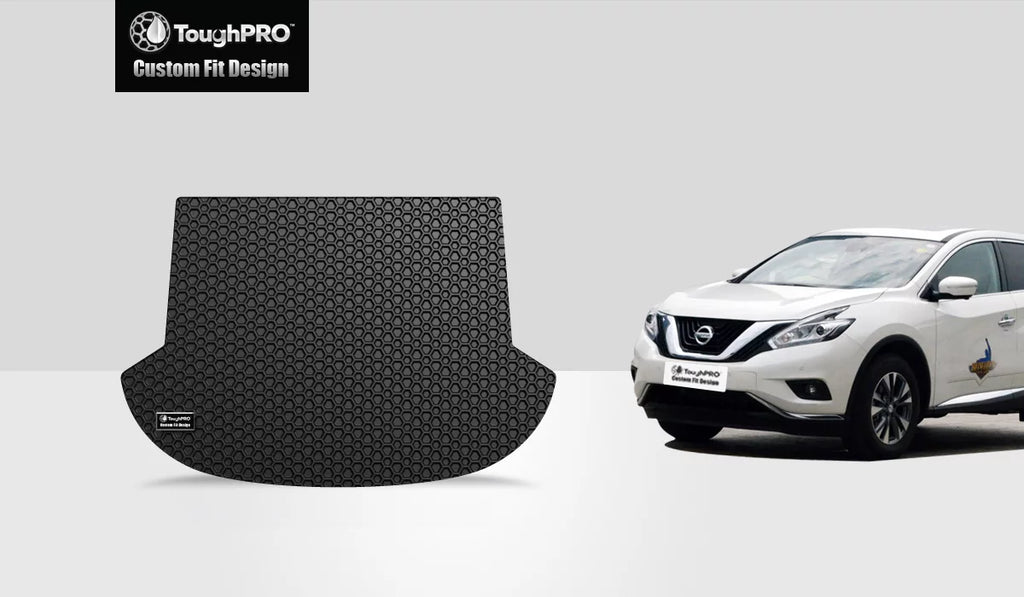 '- in ToughPRO Murano Black NISSAN - Weather with - Compatible Cargo (Made 2015 Mat All Heavy Rubber USA) - Duty