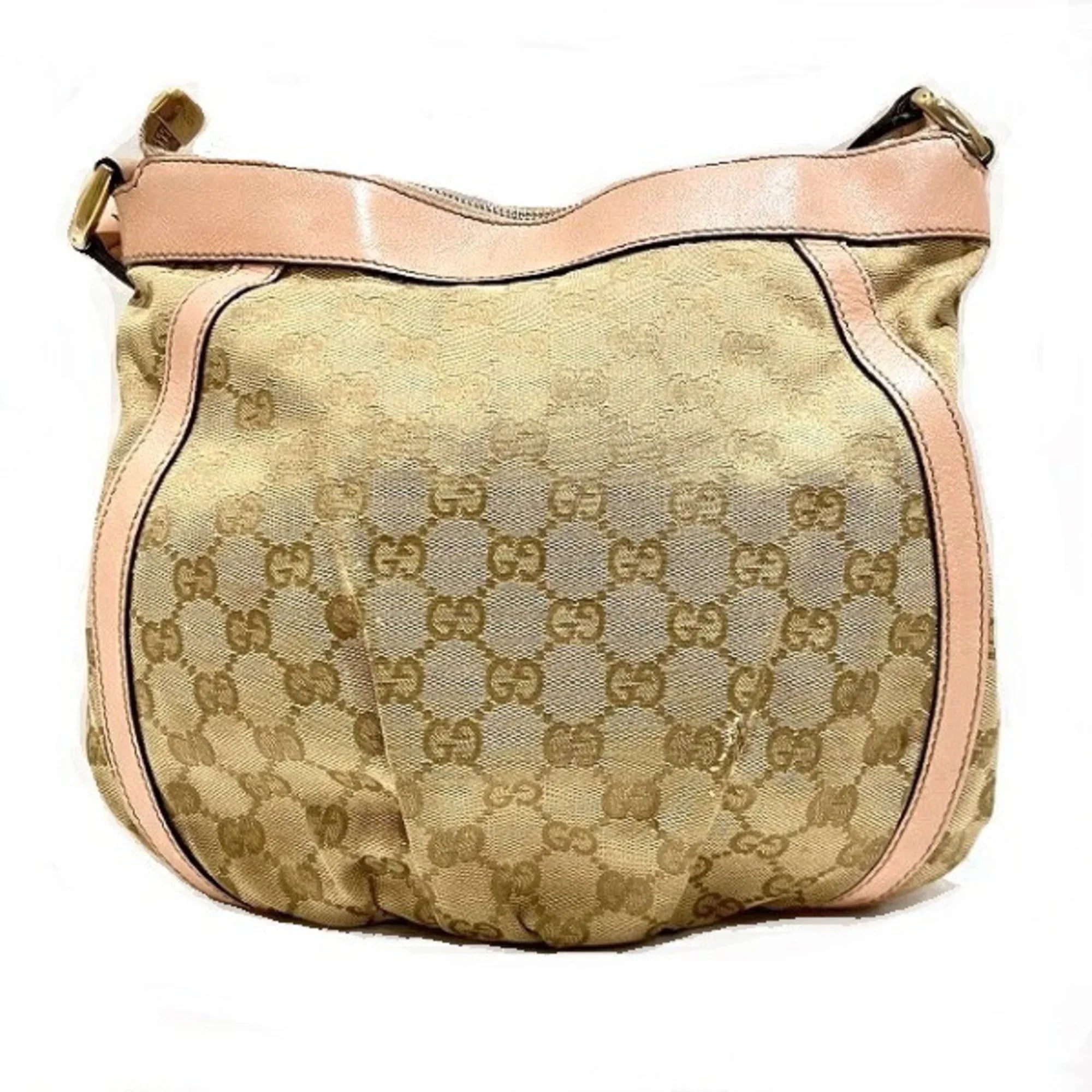(Good) Shoulder Pre-Owned GUCCI Ladies 203257 Canvas Abbey GG Bag