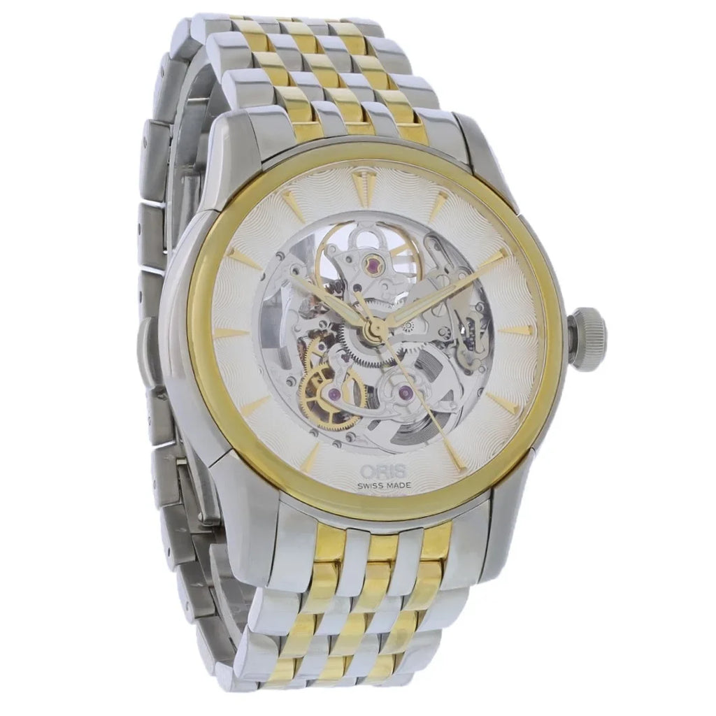 Pre-Owned 01.734.7670.4351 Mens Two-Tone Stainless Oris Automatic Artelier Watch