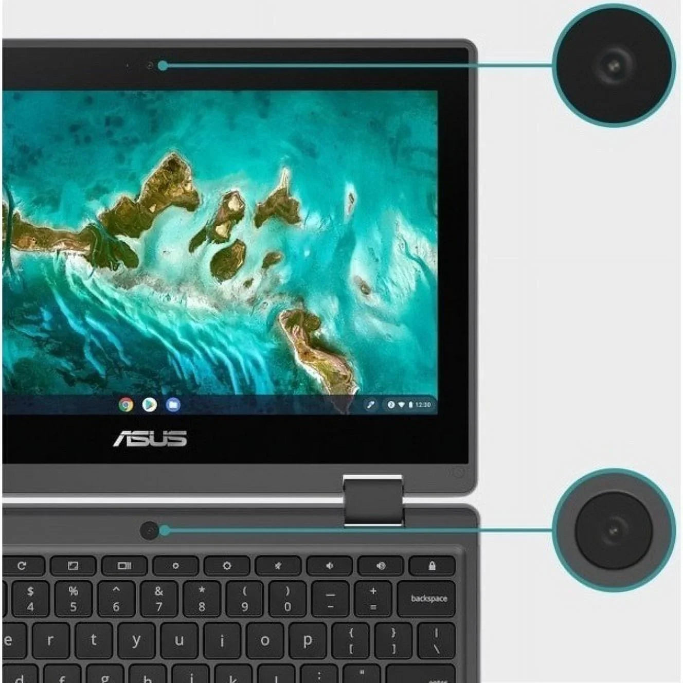 Flip ChromeOS, Chromebook 11.6" Touchscreen, CR1100FKA-YZ184T Intel 64GB Asus Celeron SSD, N5100,